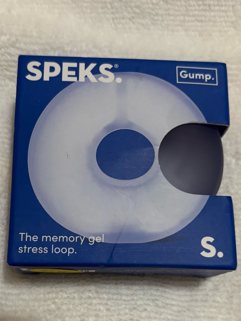 💙NWT Speks Gump Memory Gel Stress Loop - Blue